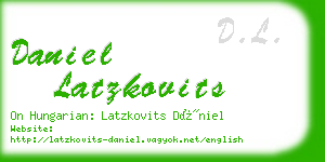 daniel latzkovits business card